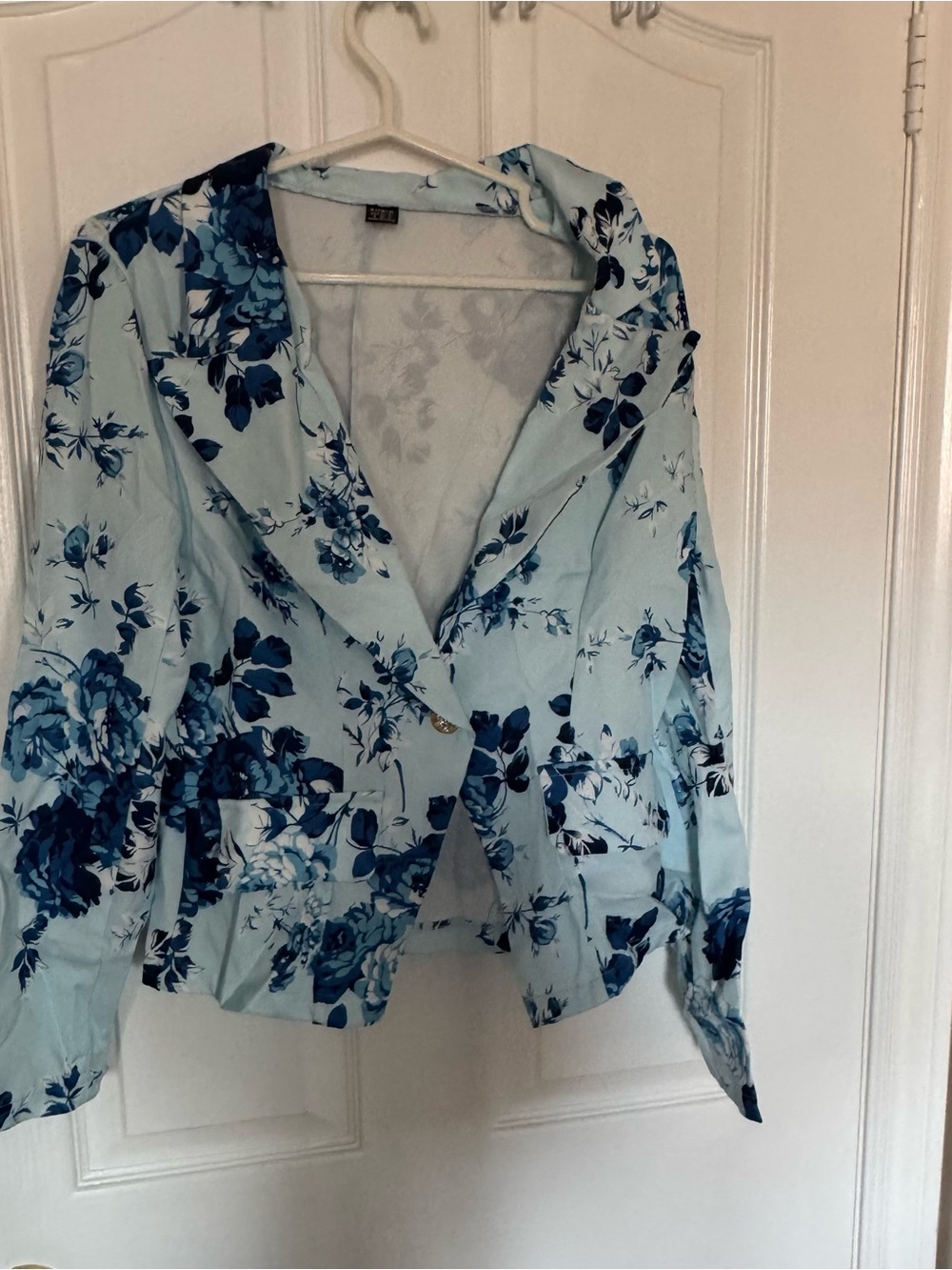 SHEIN Elenzga Printed Minimalist Women's Blazer